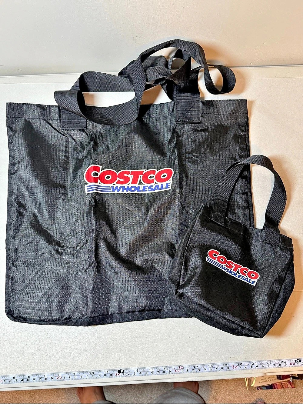 Costco Reusable Tote Bag Set in Black